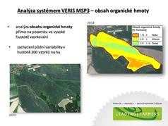 Veris MSP3 - mapa obsahu org. hmoty (zobrazeno 128x)